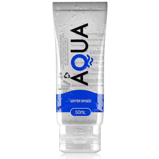 Lubrificante a base d'acqua Aqua Quality da 50 ml, idratante e lubrificante delicato per uso quotidiano.