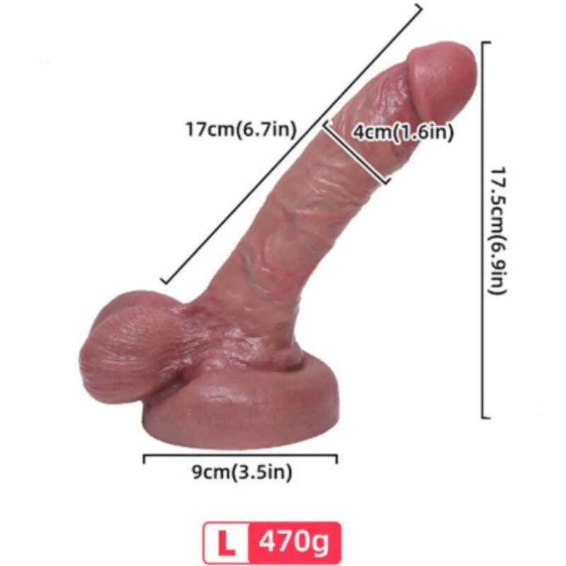 Dildo realistico in silicone liquido ARMONY di 17 cm, forma naturale e dettagli realistici, prodotto per piacere e stimolazione