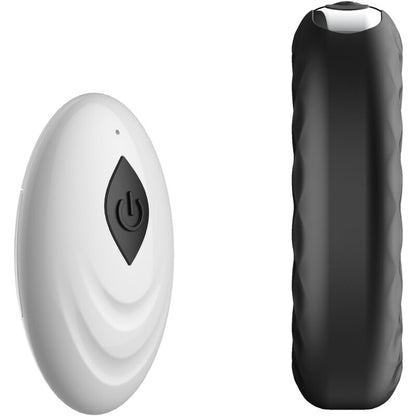 Anello vibratore nero ARMONY LORD'S LOVE con telecomando, design elegante e compatto, visibile in primo piano.
