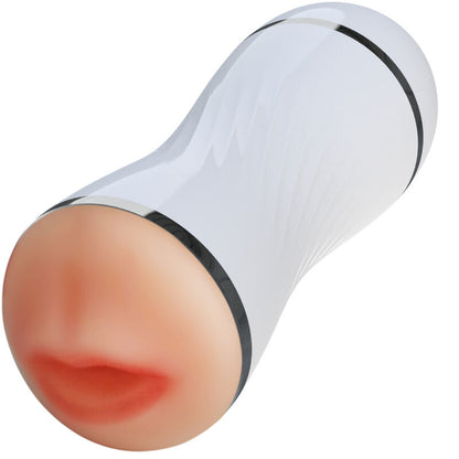 Masturbatore bianco ARMONY for him con doppia apertura vagina e bocca, dettagli realistici e morbidi all’interno.