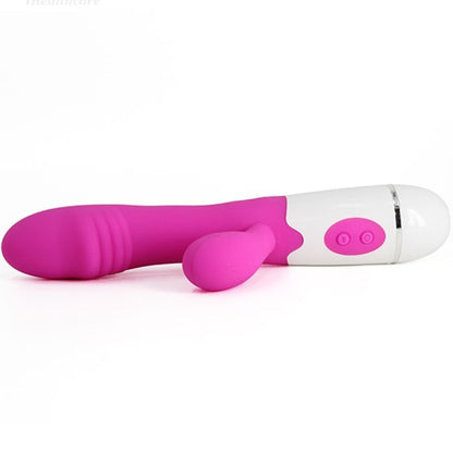 Vibratore e stimolatore ARMONY ABBY rosa con 16 velocità, design ergonomico e superficie liscia per piacere intenso.