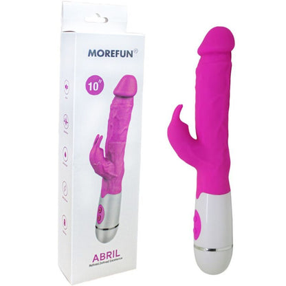 Vibratore coniglio rosa ARMONY ABRIL con 16 velocità, design elegante e dettagli realistici, ideale per il piacere personale.