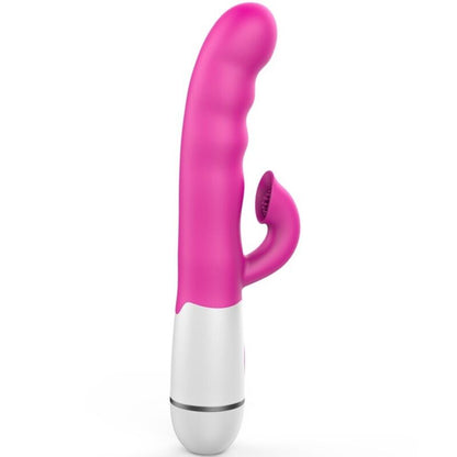 Vibratore multifunzione ARMONY AMIR rosa con stimolatore a lingua e 16 velocità, design ergonomico e elegante.