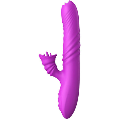 Vibratore multifunzione ARMONY Angelia con doppia lingua, effetto calore, colore viola, design elegante e stimolante