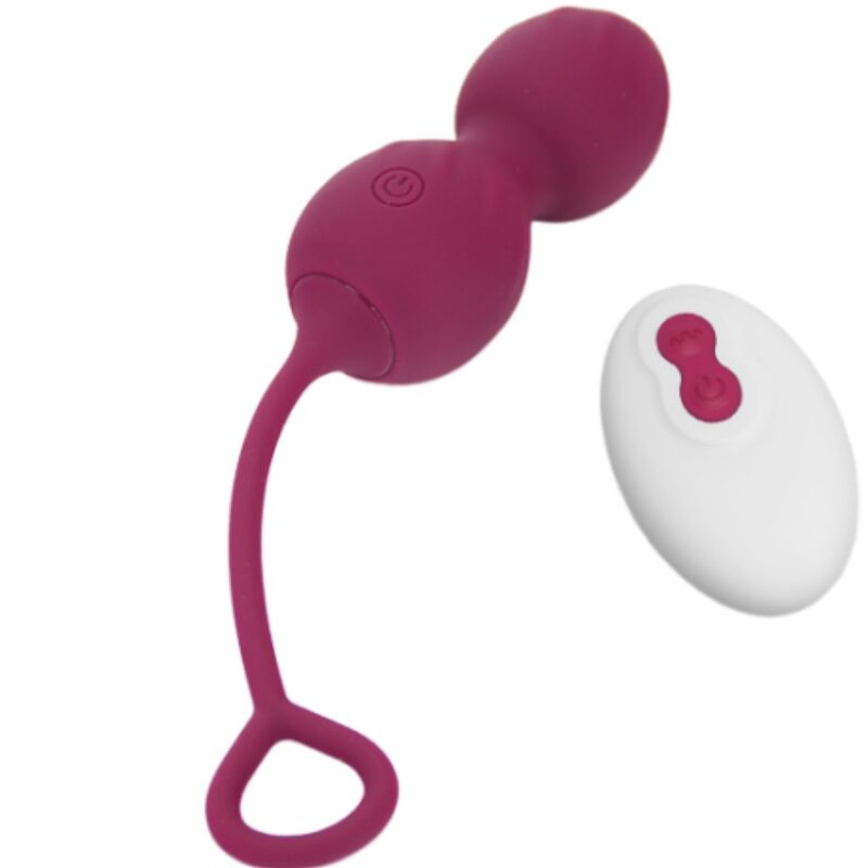 Manubrio vaginale ARMONY Blossoms con telecomando e 10 vibrazioni, colore rosso scuro, vibratore per adulti ARMONY VIBRATORS
