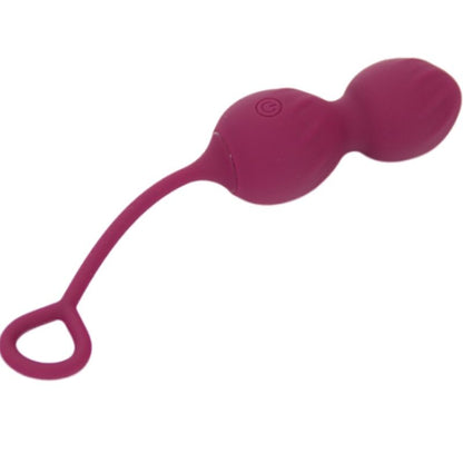 Manubrio vaginale ARMONY BLOSSOMS con telecomando e 10 vibrazioni, colore rosso scuro, vibratore per piacere e stimolazione.