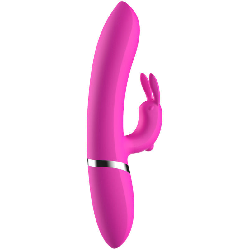 Vibratore AVA Coniglio Fucsia di ARMONY VIBRATORS, vibratore rosa con forma di coniglio, in silicone morbido e dettagli realistici.