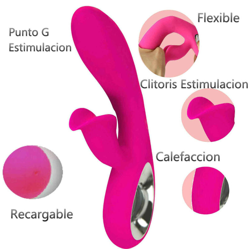 Vibratore ARMONY Daro e stimolatore pull ring color fucsia, prodotto di ARMONY VIBRATORS, con anello di stimolazione e design colorato