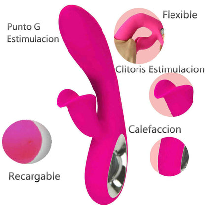 Vibratore ARMONY Daro e stimolatore pull ring color fucsia, prodotto di ARMONY VIBRATORS, con anello di stimolazione e design colorato