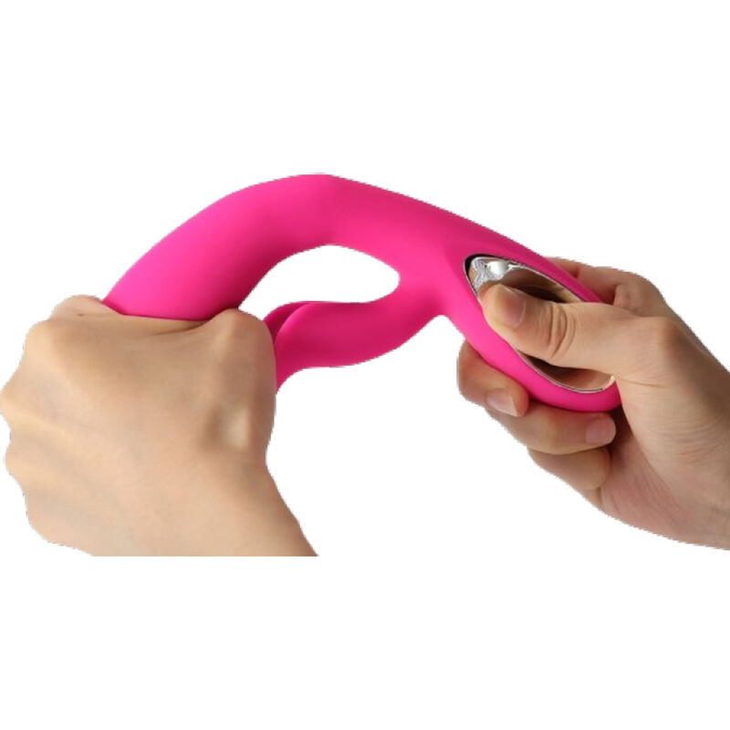 Vibratore Daro e stimolatore Pull Ring ARMONY VIBRATORS in fucsia, con design ergonomico e anello di stimolazione.