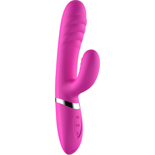 Vibratore e stimolatore ARMONY Adela di colore fucsia con design ergonomico e superficie liscia, ideale per stimolazione personale.