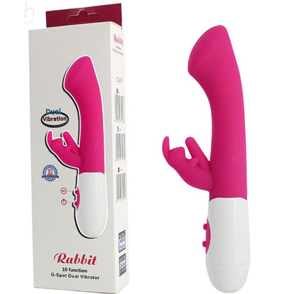 Vibratore e stimolatore rabbit G-spot rosa ARMONY VIBRATORS con 10 velocità, design elegante e dettagli realistici.