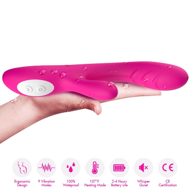 Vibratore ARMONY Spark effetto calore in colore fucsia, design elegante e stimolante, marca ARMONY VIBRATORS.