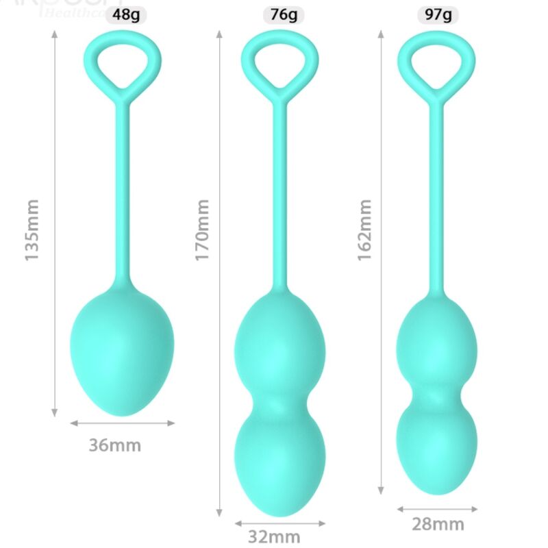 Manubrio vaginale verde ARMONY ANABIOSIS a 3 livelli, dispositivo di salute e benessere femminile ARMONY WEARABLES