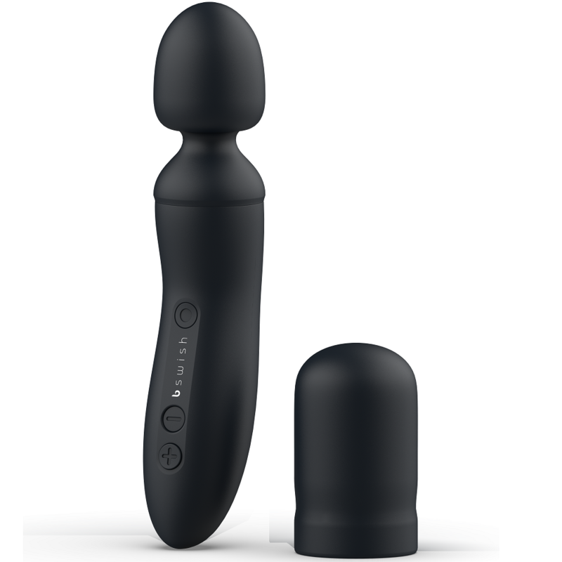 B Swish Bacchetta Vibratore B Thrilled Premium nera, dispositivo di piacere con design elegante e tecnologia avanzata