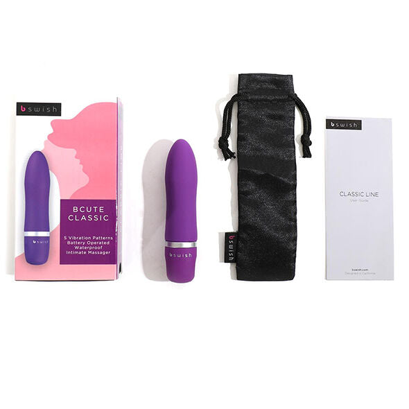 Scarico di B SWISH BCUTE CLASSIC LILLA, bavaglio in tessuto viola con dettagli eleganti e design classico.