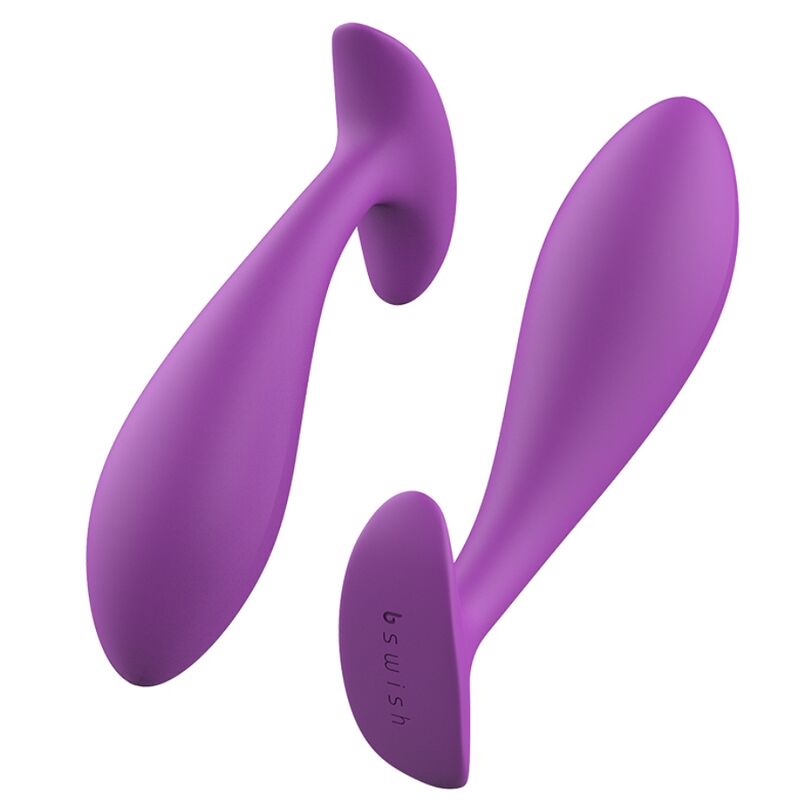 Plug prostatico B SWISH B FILLED Basic Orchidea in silicone con design ergonomico e dettagli decorativi di colore orchidea.