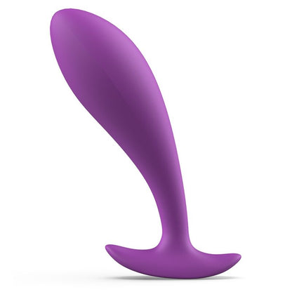 Plug prostatico B SWISH B Filled Basic Orchidea, con design ergonomico, colore viola, realizzato in silicone morbido e sicuro.
