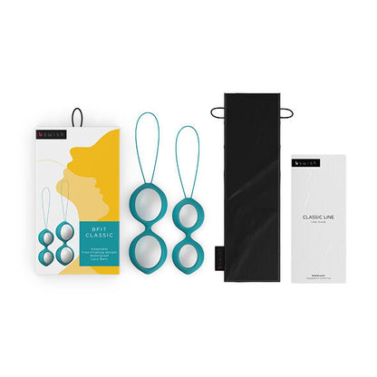 B Swish BFIT Classic in turchese, borsa elegante con design classico e dettagli raffinati, vista frontale.