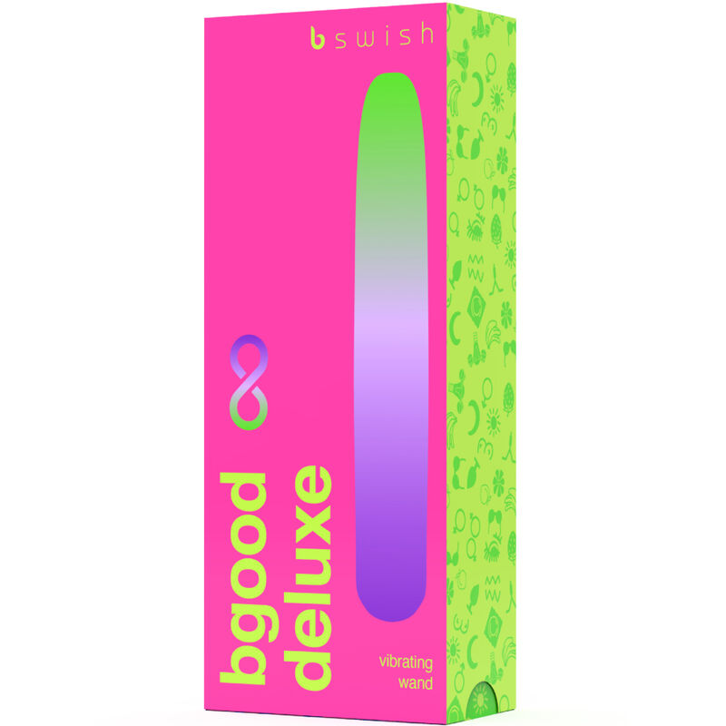 Vibratore ricaricabile B SWISH BGOOD INFINITE DELUXE in silicone blu, con design ergonomico e superficie liscia.