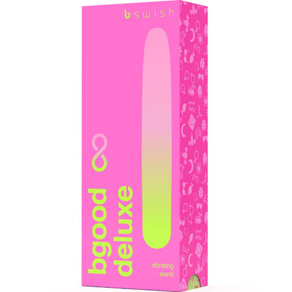 Vibratore ricaricabile B SWISH BGOOD INFINITE DELUXE in silicone rosa, prodotto per il piacere e il benessere personale