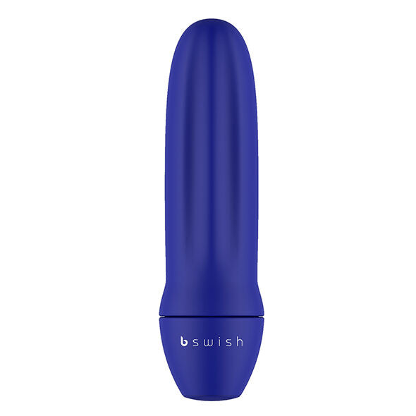 B SWISH Bmine Classico blu notte, scooter elettrico compatto con design classico e colori eleganti, vista frontale dell'azienda.