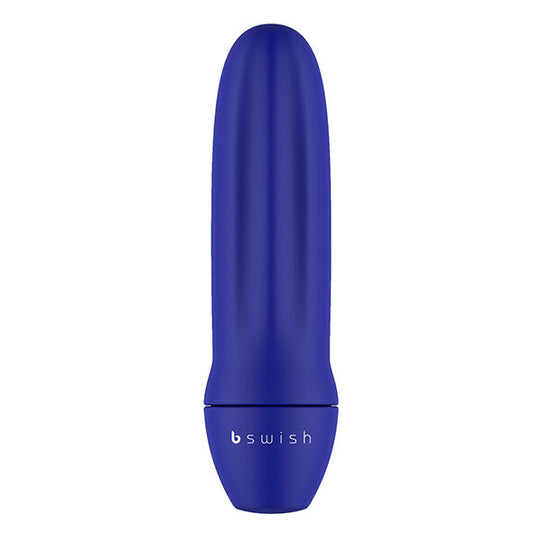 B SWISH Bmine Classico blu notte, scooter elettrico compatto con design classico e colori eleganti, vista frontale dell'azienda.