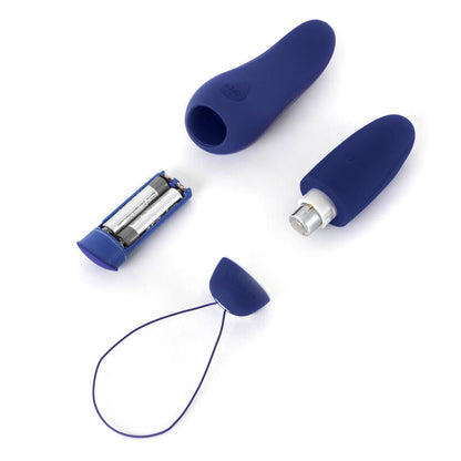 Vibratore B SWISH BNAUGHTY DELUXE UNLEASHED blu notte, stimolatore in silicone con design ergonomico e dettagli eleganti.