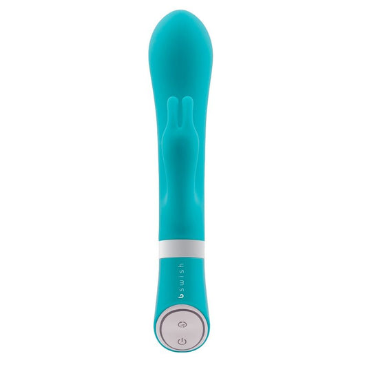 Vibratore bunny B SWISH BWILD DELUXE con coniglio, colore verde giada, design elegante e dettagli realistici.