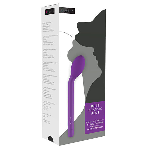 Massaggiatore B SWISH BEEGEE Classic Plus in colore lilla, dispositivo per massaggi rilassanti e benefici per il corpo.