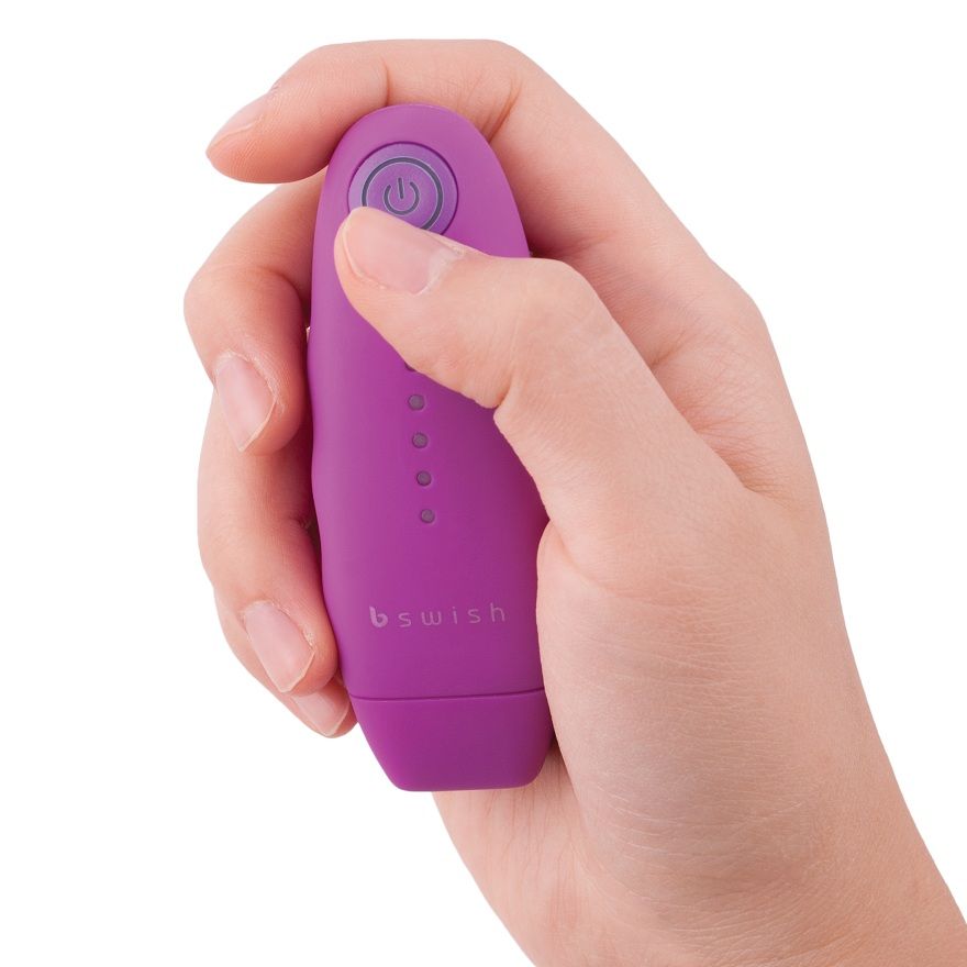 Telecomando B SWISH Lilla Classico Unleashed, design elegante e compatto, con pulsanti di controllo visibili.