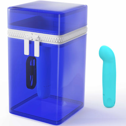Vibratore ricaricabile in silicone blu B SWISH BCute Curve Infinite, edizione limitata, con design ergonomico e superficie liscia