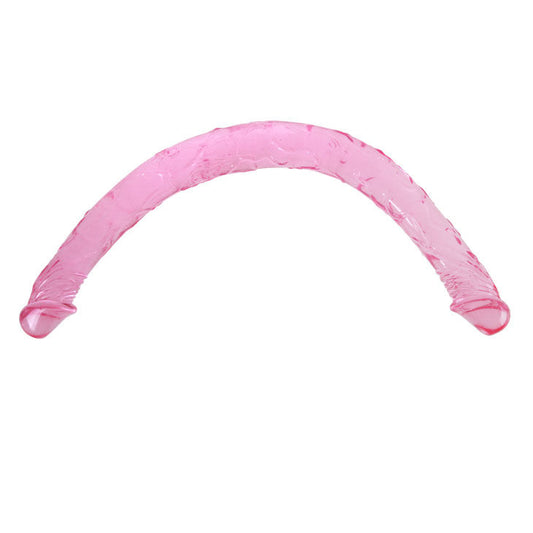 Doppio Dong blu BAILE ANAL, 44,5 cm, silicone realistico con dettagli anatomici, ideale per stimolazione e piacere anale.