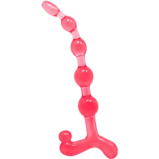 Sfere anal Rossé flessibili BAILE ANAL, design twist, morbide e flessibili per il benessere e il piacere.