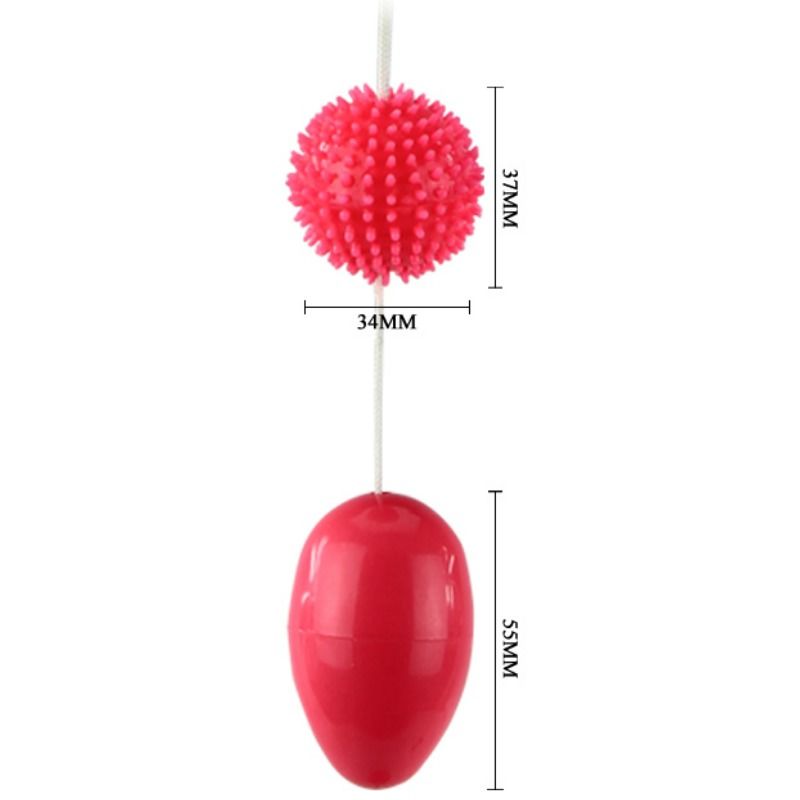 Sfere analica combinata BAILE TWINS BALLS ANAL, morbide e stimolanti, visibile in questa immagine.
