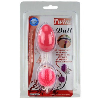 Sfere analica BAILE Twins Balls SFERE ANAL COMBINATE, design sicuro e confortevole, con superficie liscia e resistente.