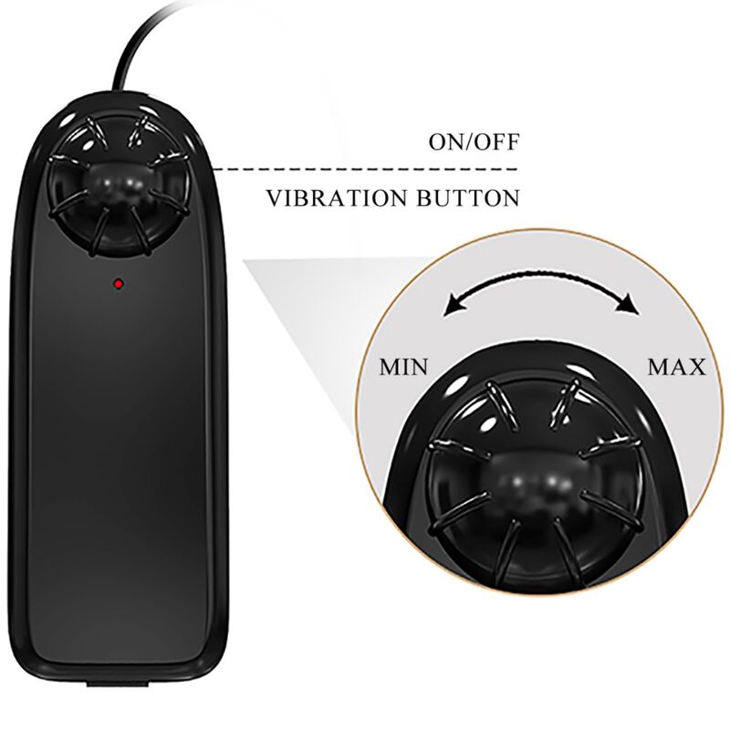 Vibratore realistico BAILE Bahamut di 21,8 cm in colore carne con telecomando, design dettagliato e stimolante.