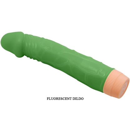 Vibratore realistico BAILE Bill verde da 22,5 cm, dettagli realistici e design ergonomico, ideale per piacere personale.