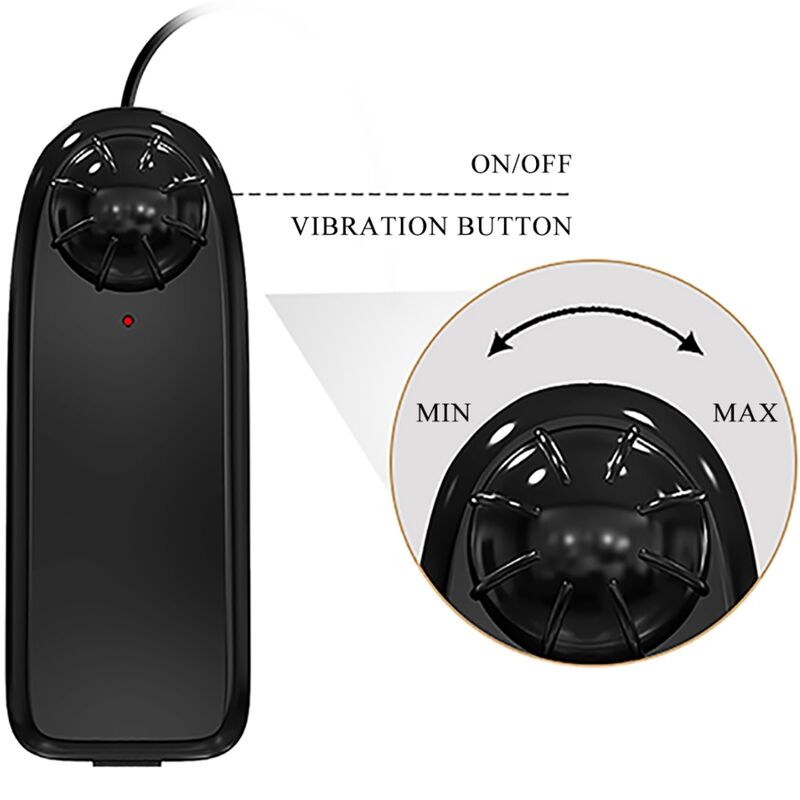Vibratore realistico BAILE Catoblepas da 20,6 cm in colore carne con telecomando, design dettagliato e morbido.