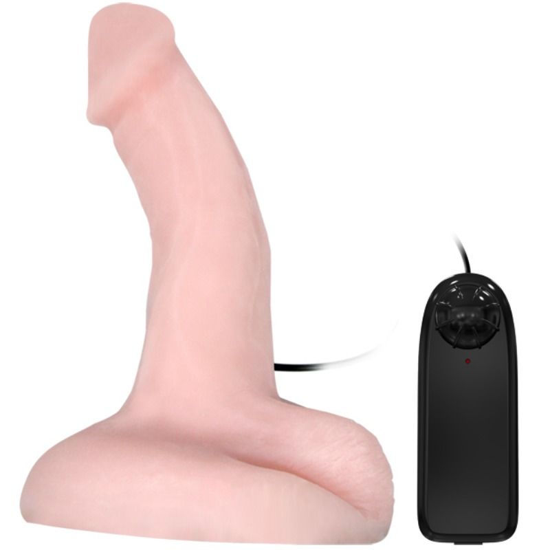 Dildo vibratore realistico BAILE Arbitranza, morbido e dettagliato, ideale per stimolazione intensa e sensoriale.