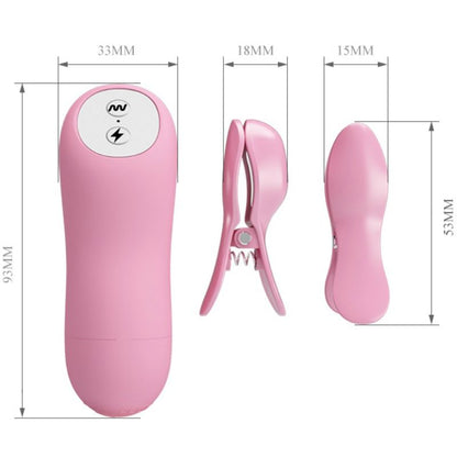 Pinzetta Baile per onde romantiche con vibrazione ed elettroshock, dettagli della pinzetta elegante e funzionale.
