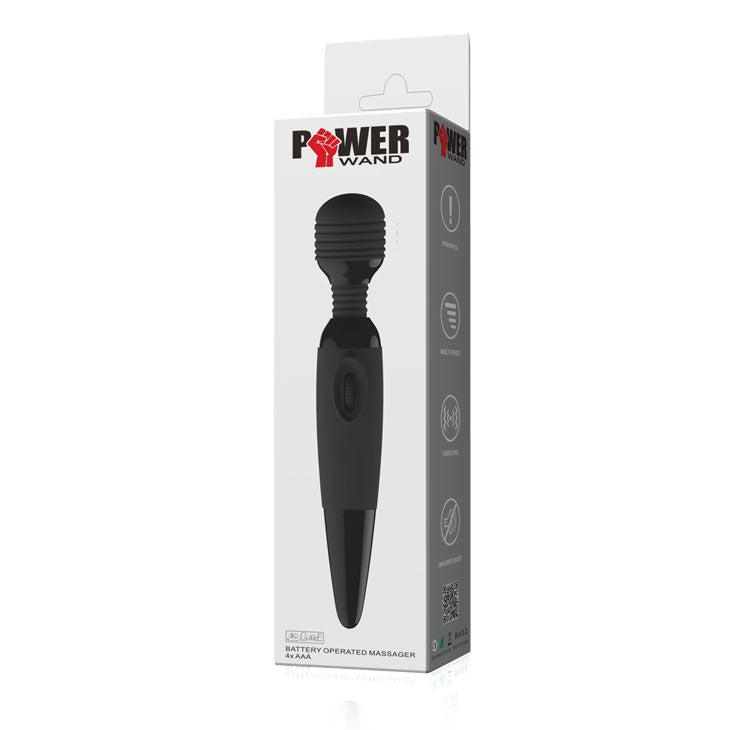 Massaggiatore compatto BAILE Power Potente di colore nero, design ergonomico e maneggevole per massaggi rilassanti.