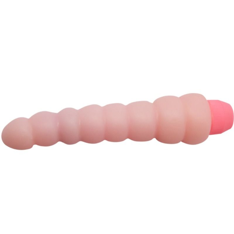 Vibratore flessibile BAILE Flexi Vibe Sensual Spine, 19 cm, con forma ergonomica e dettagli morbidi, visibile in primo piano.