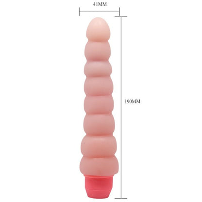 Vibratore flessibile BAILE Flexi Vibe Sensual Spine, 19 cm, con forma ergonomica e superficie liscia, visibile in primo piano.