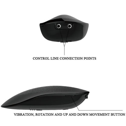 Vibratore multifunzione BAILE Thunder Up in silicone con diverse modalità di vibrazione, nero, design ergonomico.