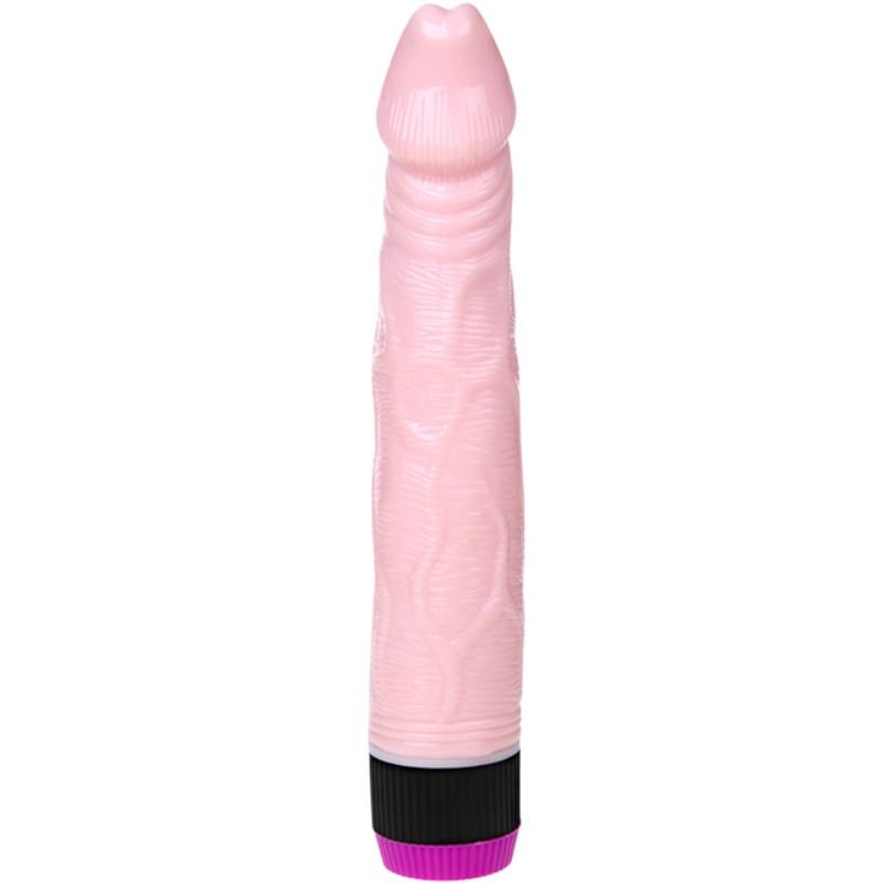 Vibratore realistico BAILE Adour Club di 22,5 cm, silicone morbido, dettagli realistici, ideale per stimolazione e piacere.