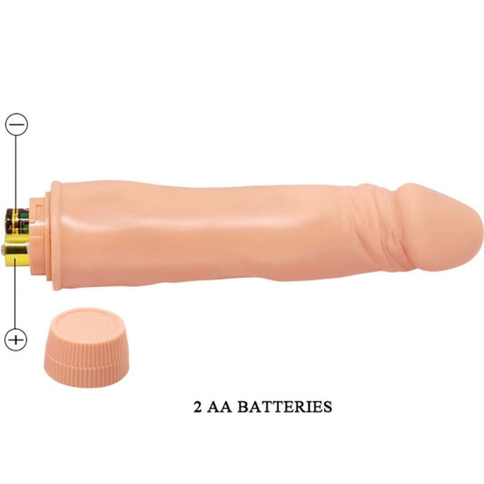 Vibratore realistico BAILE Nano da 21 cm colore carne, design dettagliato e naturale, ideale per piacere personale.