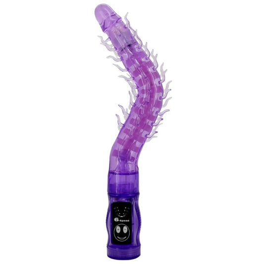 Stimolatore vibratore BAILE Thorn Lilla con design elegante e superficie liscia, ideale per stimolazione e piacere personale.