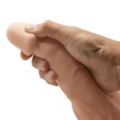 Dildo realistico flessibile BAILE Bellissimo Incontro Bahamut 21,8 cm in materiale naturale, dettagli realistici e morbidi.