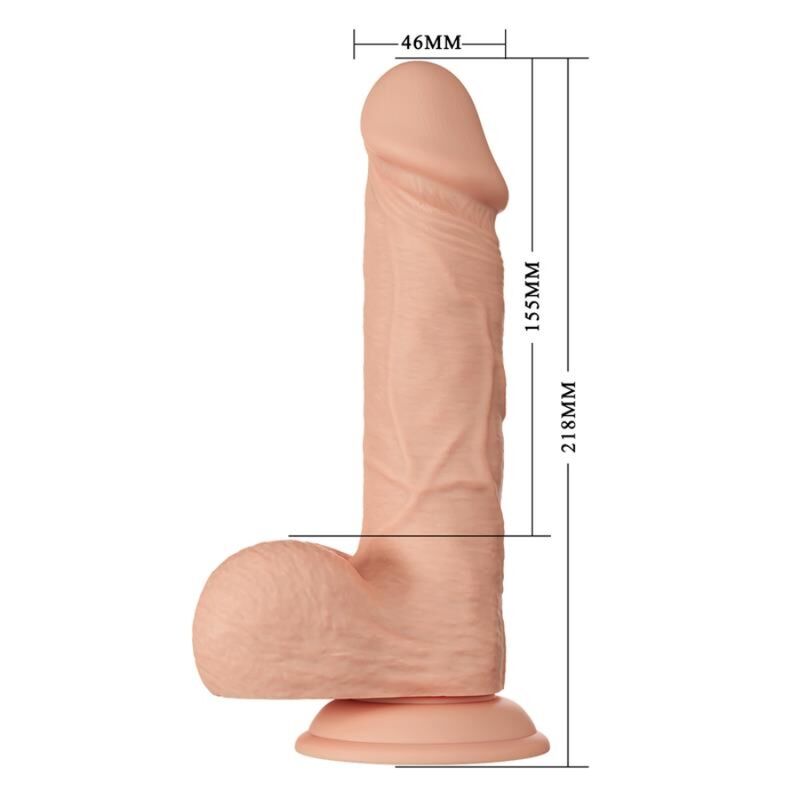 Dildo realistico BAILE Bellissimo Incontro Bahamut, flessibile e naturale, lungo 21,8 cm, per uso personale e intimo.